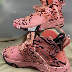 ASHION High-Top Sneakers – Pink/Black Graffiti – EUR 40 / CN 41